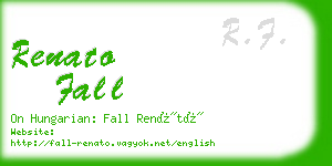 renato fall business card